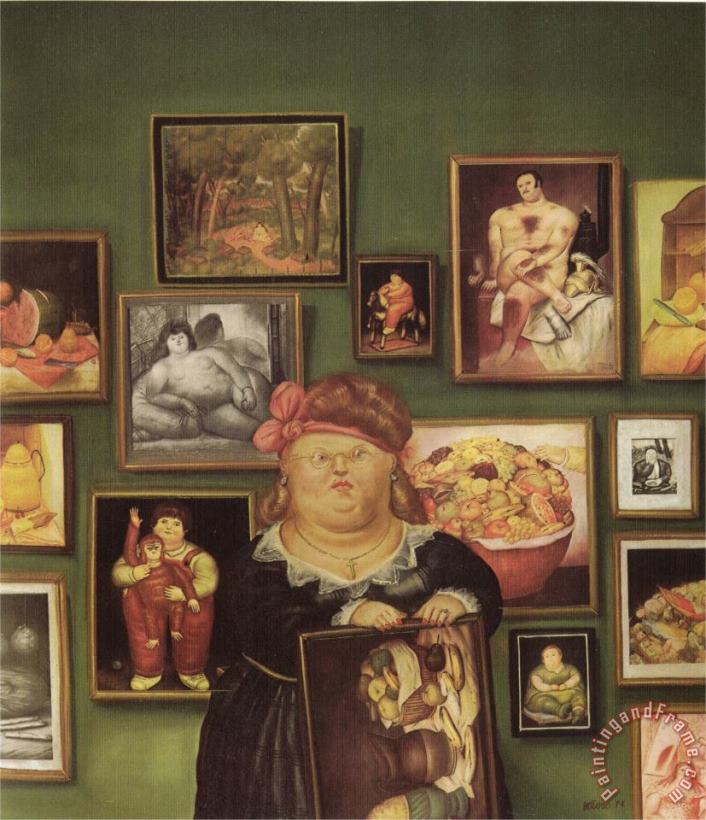 The Collector painting - fernando botero The Collector Art Print