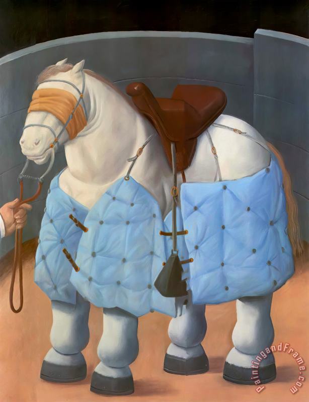 fernando botero The Horse Art Painting