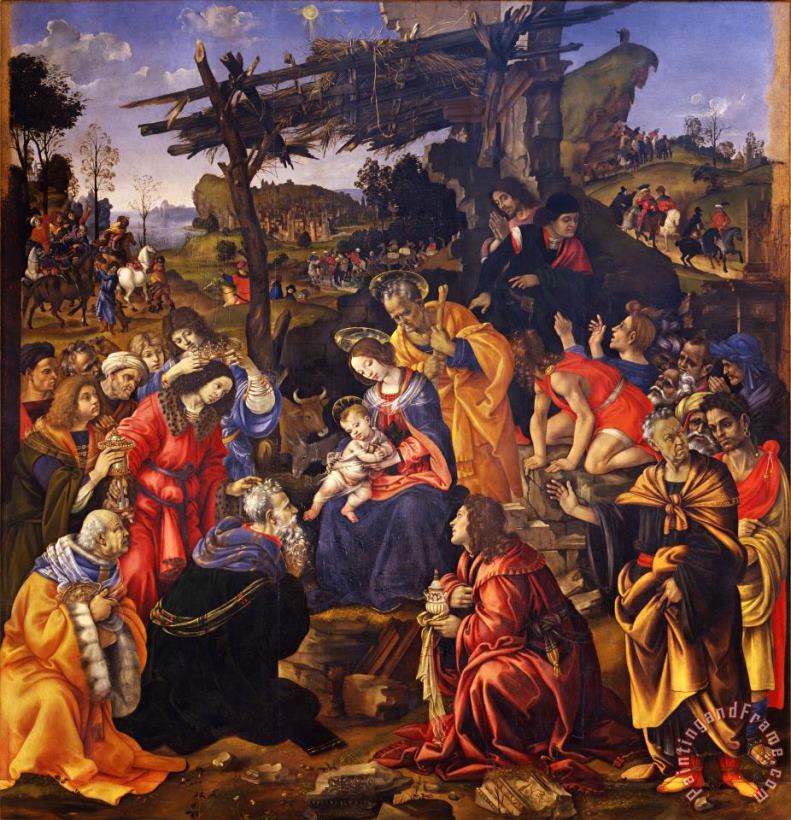 Filippino Lippi Adorazione Dei Magi Art Painting