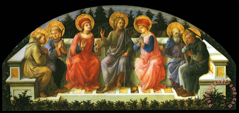 Filippino Lippi Seven Saints Art Print