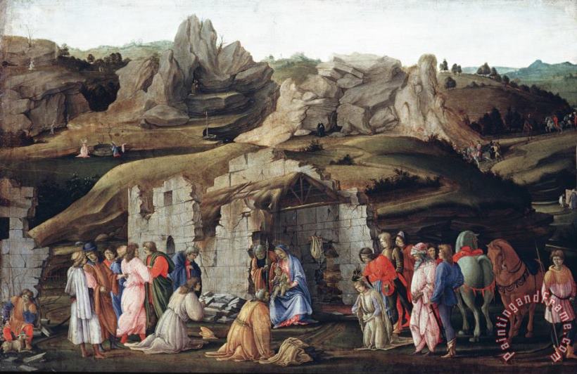 The Adoration of The Magi painting - Filippino Lippi The Adoration of The Magi Art Print