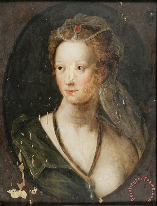 Flemish Head of a Woman Art Print