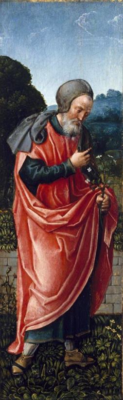 Saint Joseph painting - Follower of Barend van Orley Saint Joseph Art Print