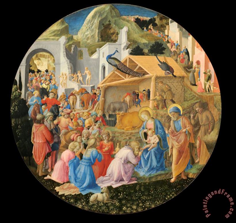 Fra Angelico and Fra Filippo Lippi The Adoration of The Magi Art Print