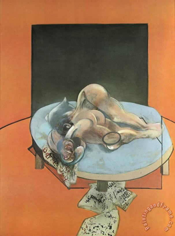 At Marlborough (studies of The Human Body), 1979 painting - Francis Bacon At Marlborough (studies of The Human Body), 1979 Art Print