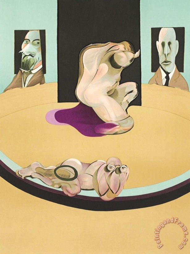 Metropolitan, 1975 painting - Francis Bacon Metropolitan, 1975 Art Print