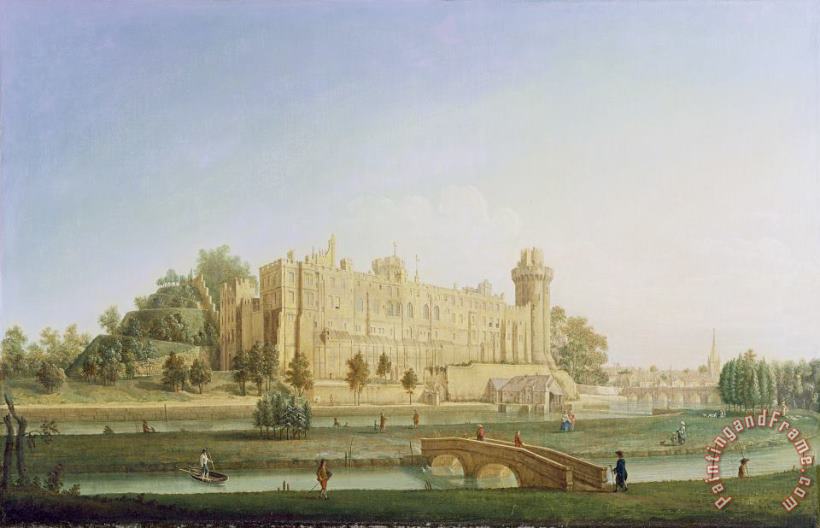 Warwick Castle painting - Francis Harding Warwick Castle Art Print