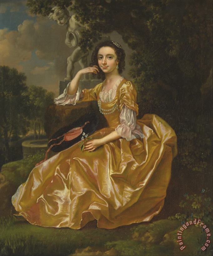 Mrs. Mary Chauncey painting - Francis Hayman Mrs. Mary Chauncey Art Print