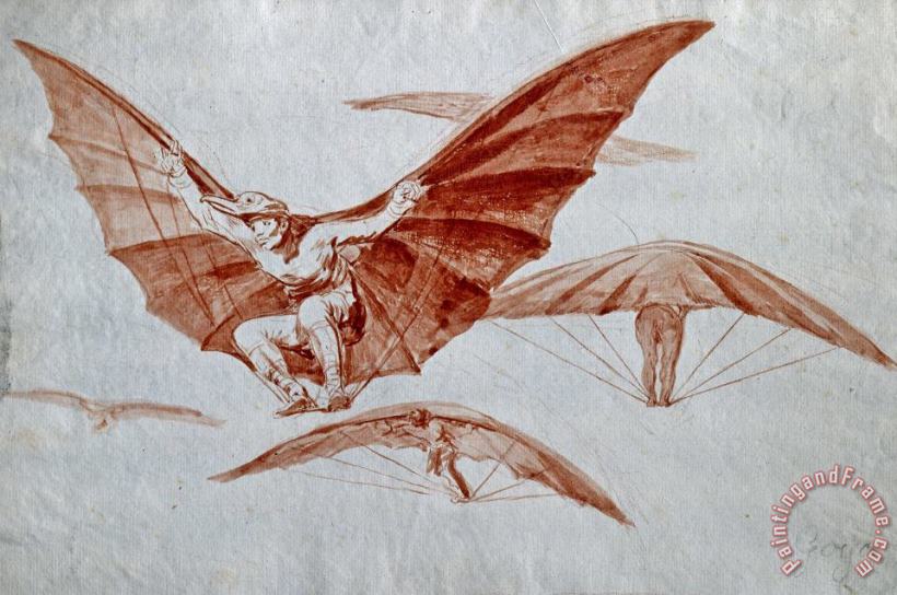 Francisco De Goya Ways of Flying Art Painting