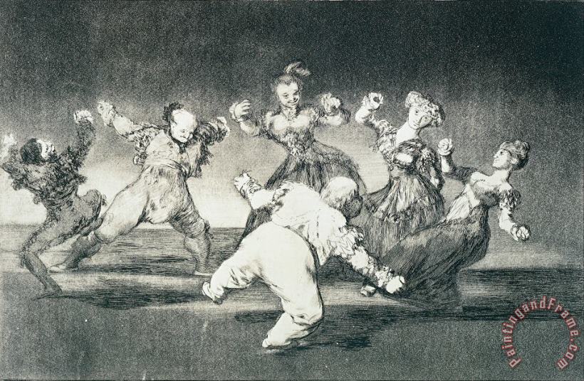 Disparate Alegre (merry Folly) painting - Francisco Jose Goya Y Lucientes Disparate Alegre (merry Folly) Art Print