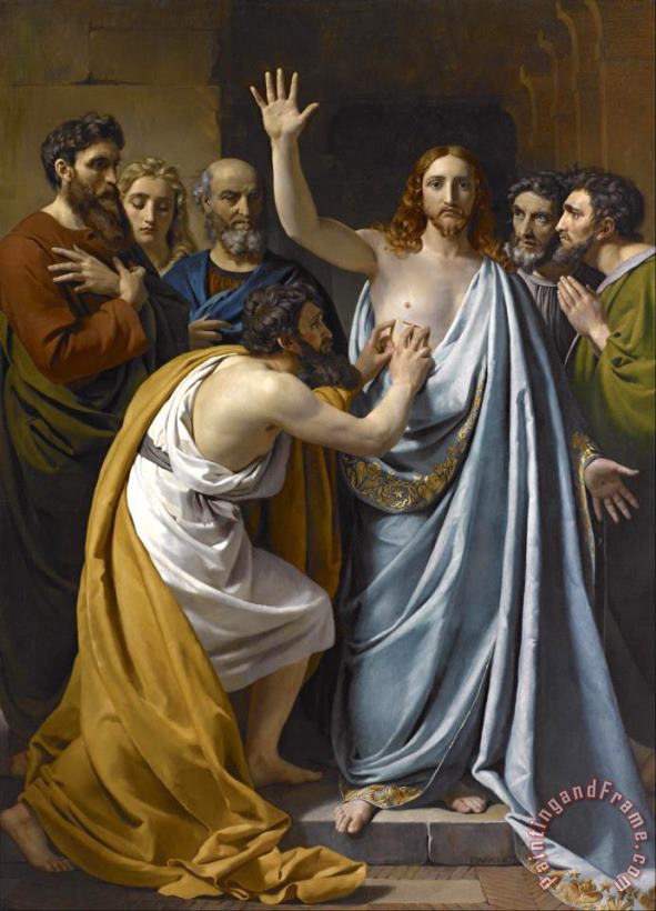 The Incredulity of Saint Thomas painting - Francois-joseph Navez The Incredulity of Saint Thomas Art Print