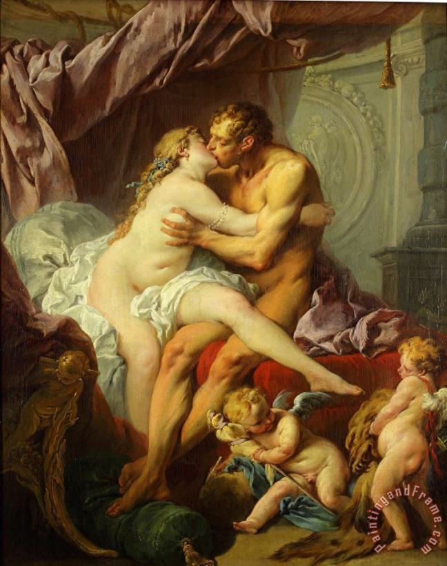 Francois Boucher Hercules And Omphale Art Painting
