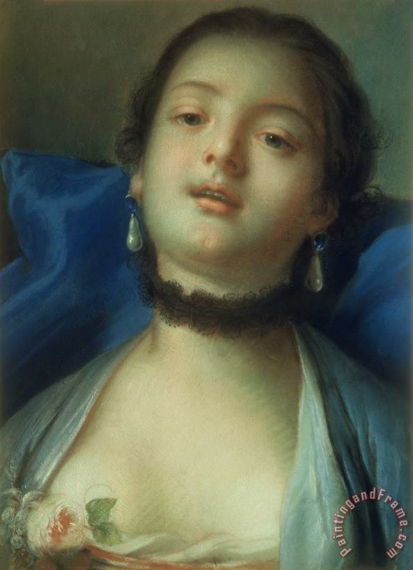 Francois Boucher Portrait of a Woman Art Painting