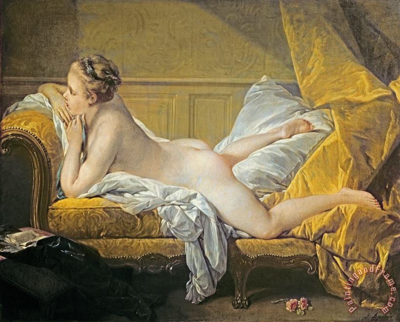 Francois Boucher Reclining Nude Art Painting