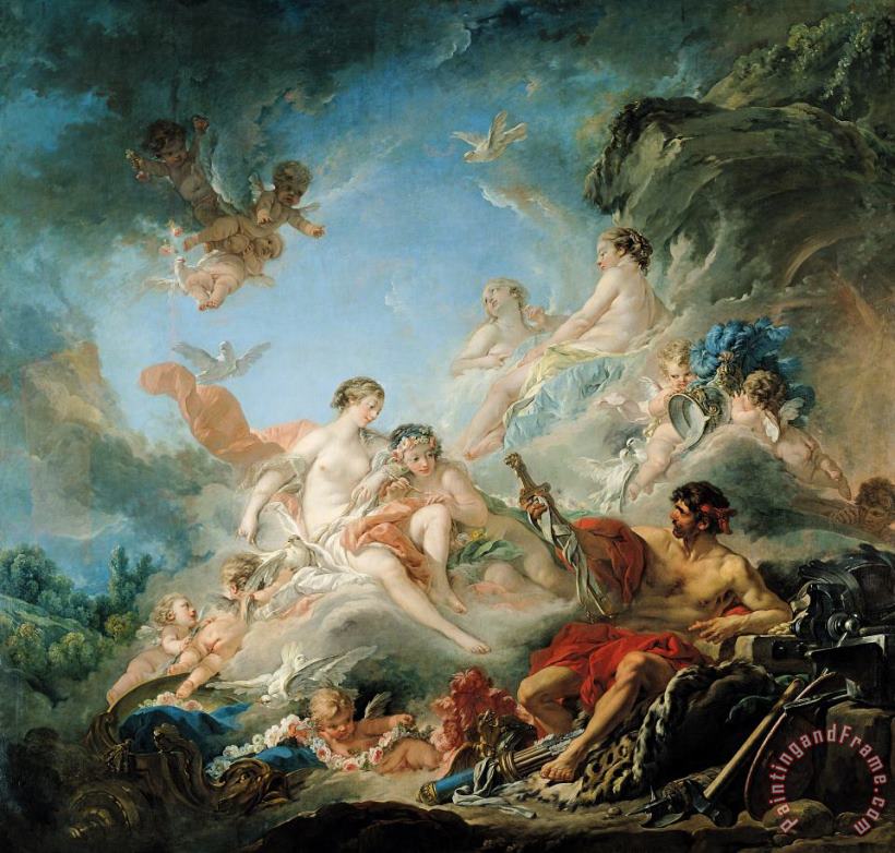 The Forge of Vulcan painting - Francois Boucher The Forge of Vulcan Art Print