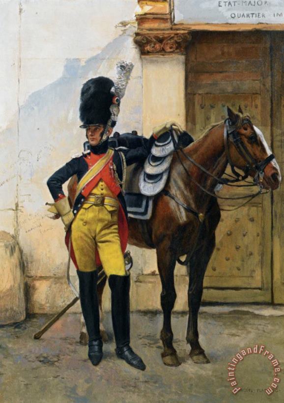 An Elite Soldier of The Imperial Guard painting - Francois Flameng An Elite Soldier of The Imperial Guard Art Print