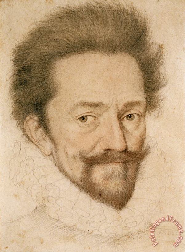 Portrait of a Bearded Man Wearing a Ruff painting - Francois Quesnel Portrait of a Bearded Man Wearing a Ruff Art Print