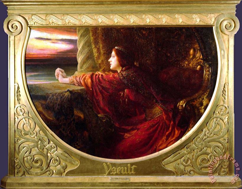 Yseult painting - Frank Dicksee Yseult Art Print