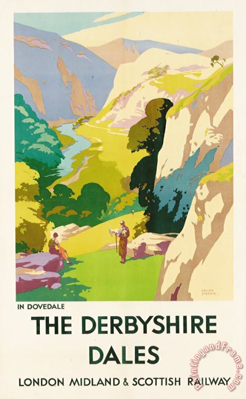 The Derbyshire Dales painting - Frank Sherwin The Derbyshire Dales Art Print