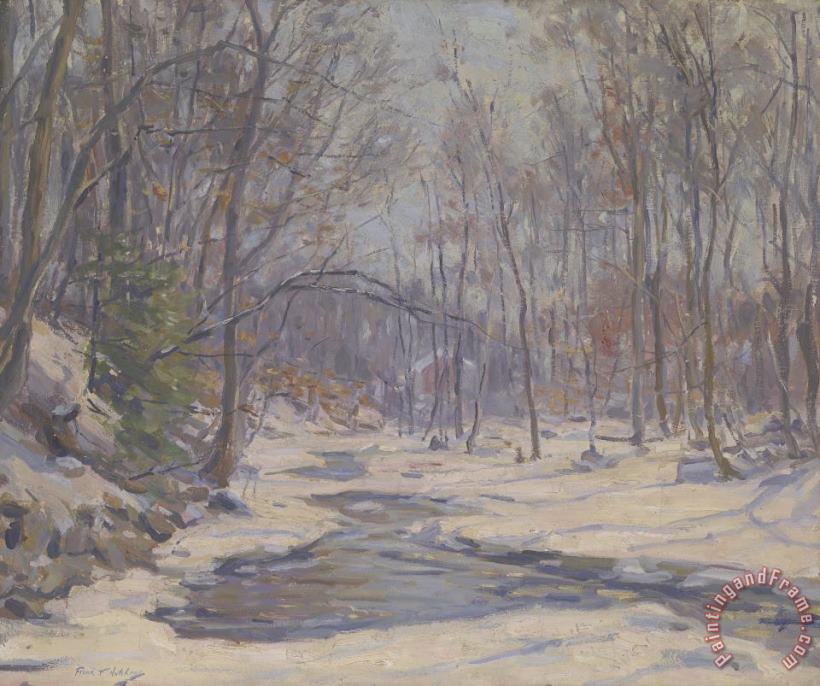 A Winter Morning painting - Frank Townsend Hutchens A Winter Morning Art Print