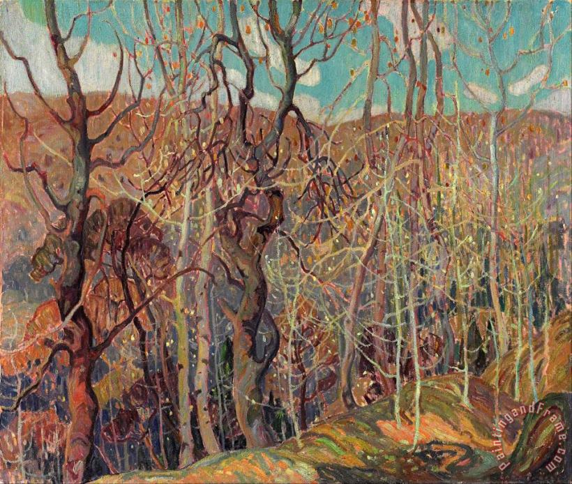 Franklin Carmichael Silvery Tangle Art Painting
