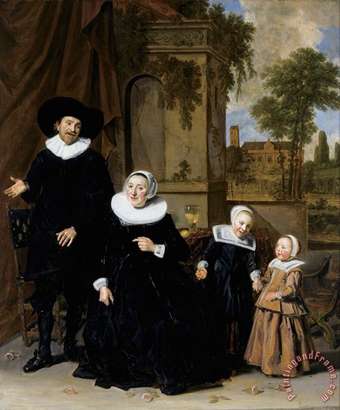 Portrait of a Dutch Family painting - Frans Hals Portrait of a Dutch Family Art Print