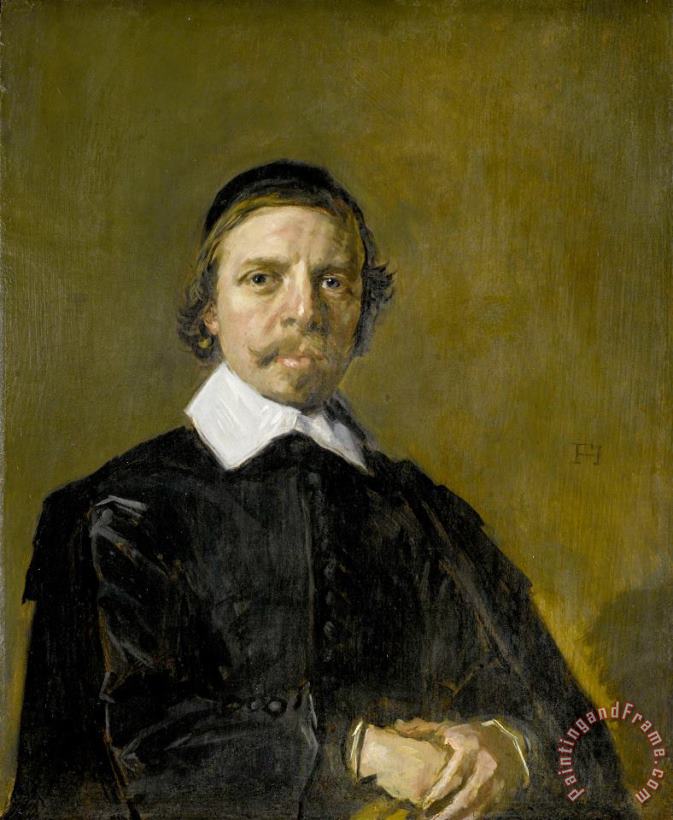 Frans Hals Portrait of a Man, Possibly a Preacher Art Print