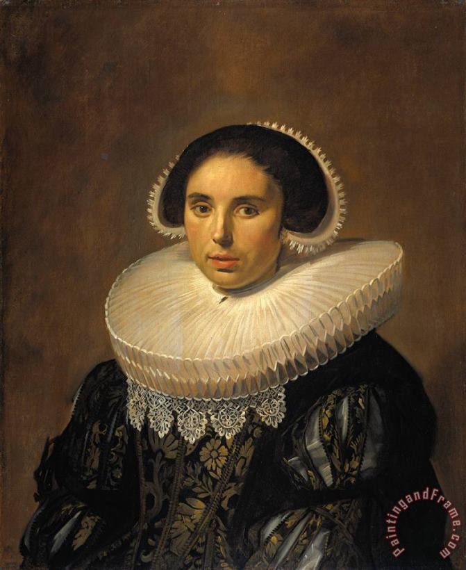 Frans Hals Portrait of a Woman, Possibly Sara Wolphaerts Van Diemen Art Painting
