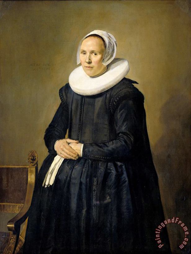 Frans Hals Portrait of Feyntje Van Steenkiste Art Print