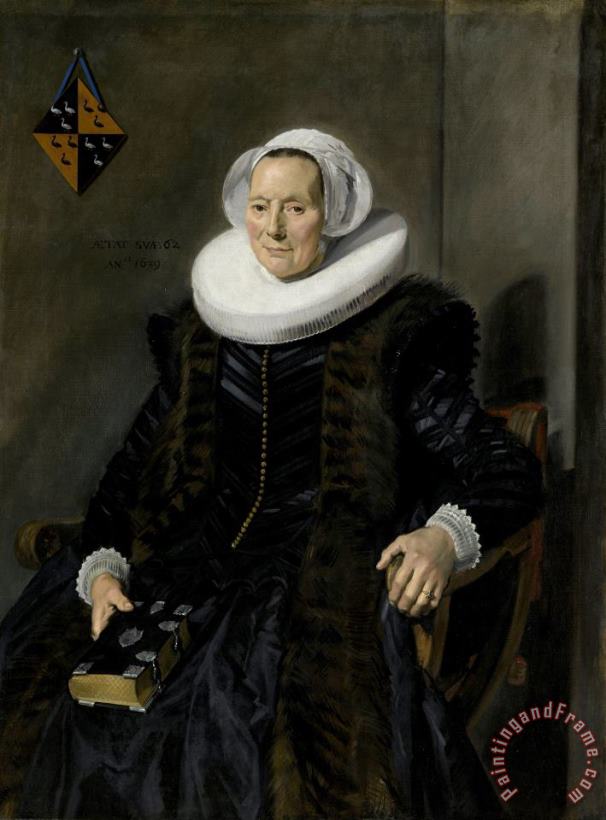 Portrait of Maritge Claesdr Vooght painting - Frans Hals Portrait of Maritge Claesdr Vooght Art Print