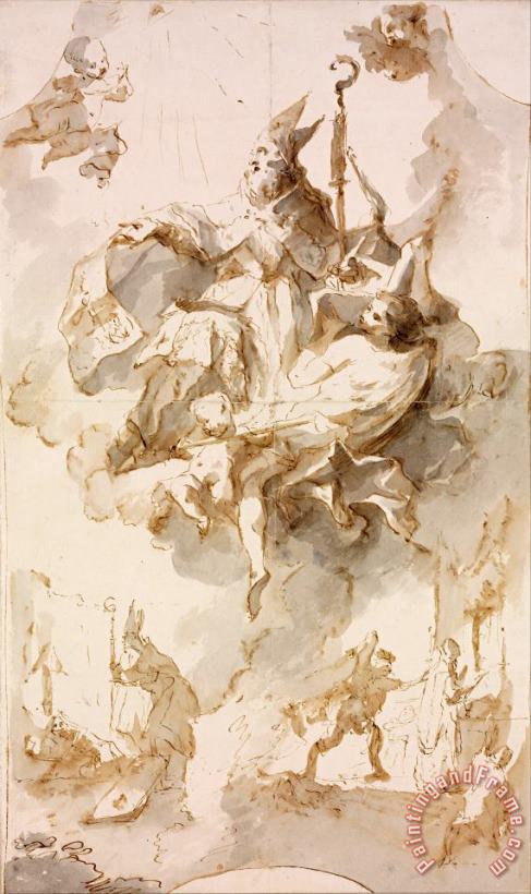 Franz Anton Maulbertsch Apotheosis of Saint Stanislaus Art Print