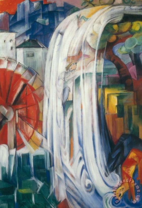 The Bewitched Mill painting - Franz Marc The Bewitched Mill Art Print