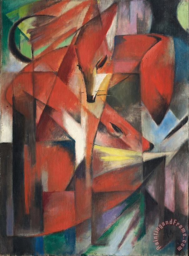 Franz Marc The Foxes Art Painting