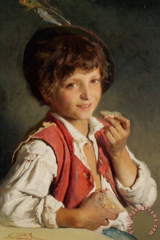 Franz Xaver Simm Brotzeit Art Painting