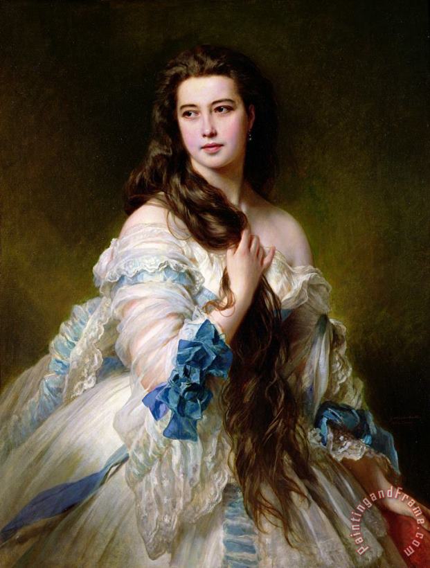 Portrait of Madame Rimsky Korsakov painting - Franz Xaver Winterhalter Portrait of Madame Rimsky Korsakov Art Print