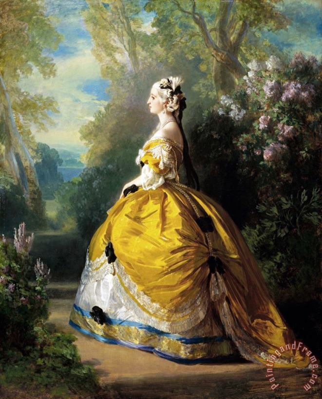 Franz Xaver Winterhalter The Empress Eugenie (eugenie De Montijo) Art Painting
