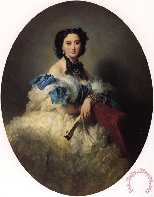 Franz Xavier Winterhalter Countess Varvara Alekseyevna Musina&#173;pushkina Art Print