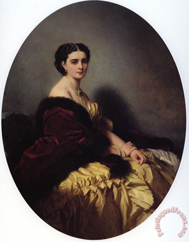 Franz Xavier Winterhalter Madame Sofya Petrovna Naryschkina Art Painting