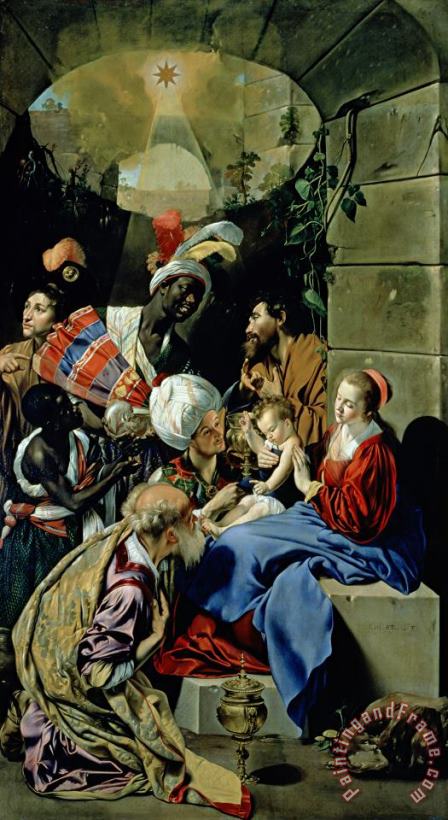 The Adoration of the Kings painting - Fray Juan Batista Maino The Adoration of the Kings Art Print