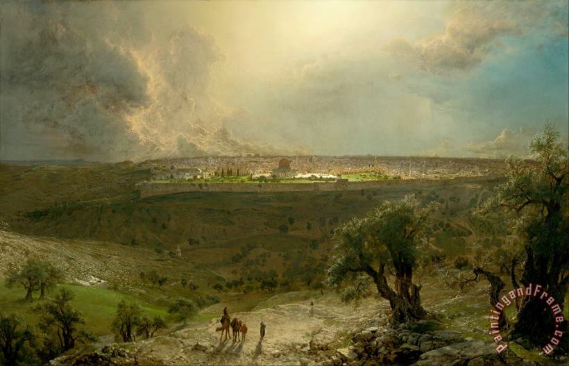 Jerusalem From The Mount of Olives painting - Frederic Edwin Church Jerusalem From The Mount of Olives Art Print