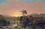 Sunset in Equador by Frederic Edwin Church