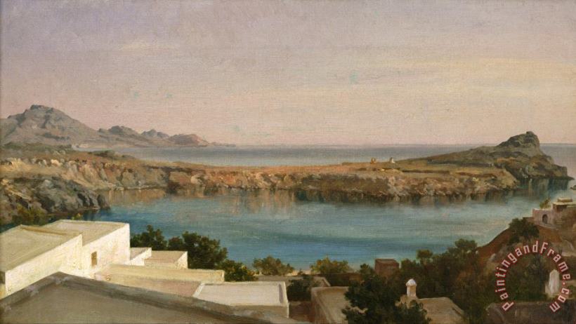 Frederic Leighton Lindos, Rhodes Art Painting