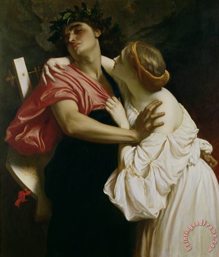 Frederic Leighton Orpheus and Euridyce Art Painting
