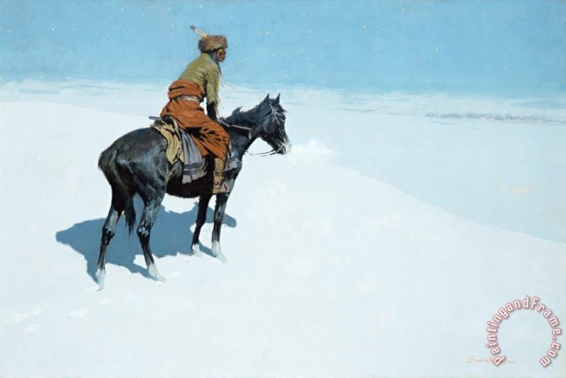 Frederic Remington The Scout Friends or Foes Art Painting
