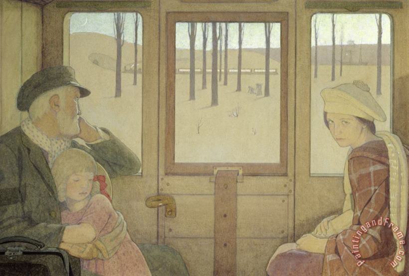 The Long Journey painting - Frederick Cayley Robinson The Long Journey Art Print