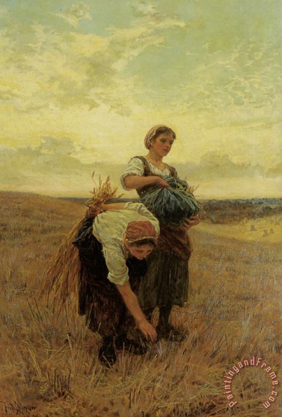 The Gleaners painting - Frederick Morgan The Gleaners Art Print