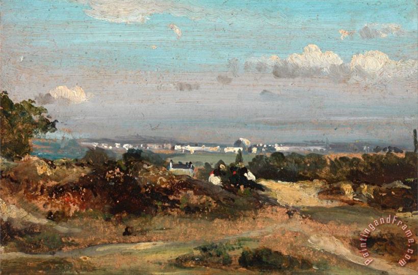 Frederick W. Watts A View in Suffolk Art Painting