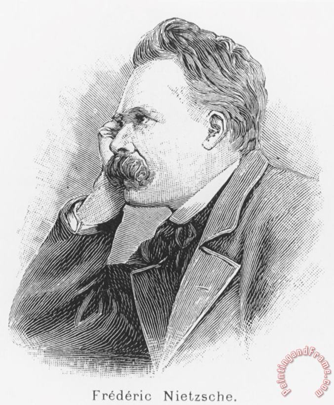 French School Friedrich Wilhelm Nietzsche Art Print