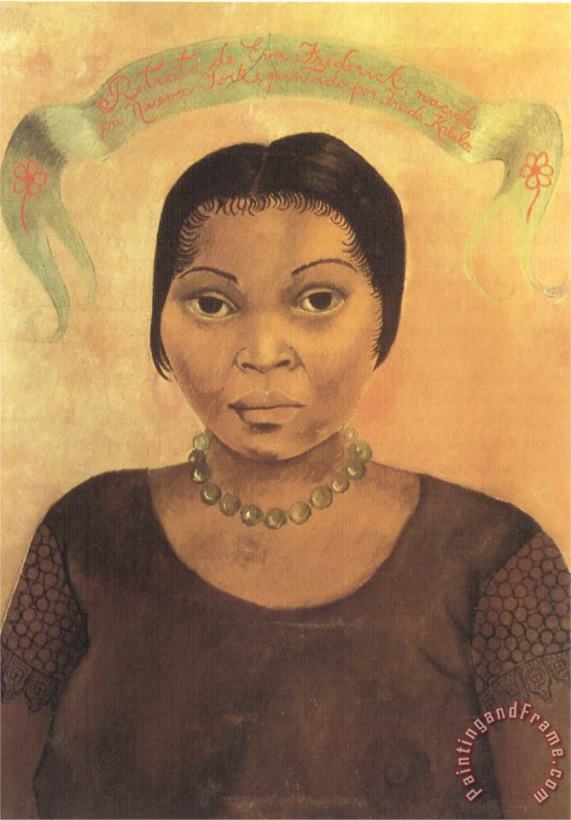 Portrait of Eva Frederick 1931 painting - Frida Kahlo Portrait of Eva Frederick 1931 Art Print