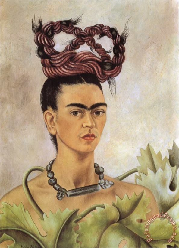 Frida Kahlo Self Portrait with Braid 1941 Art Print